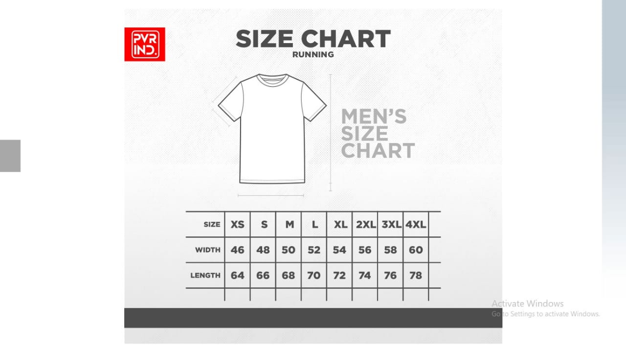 Size Chart Jersey